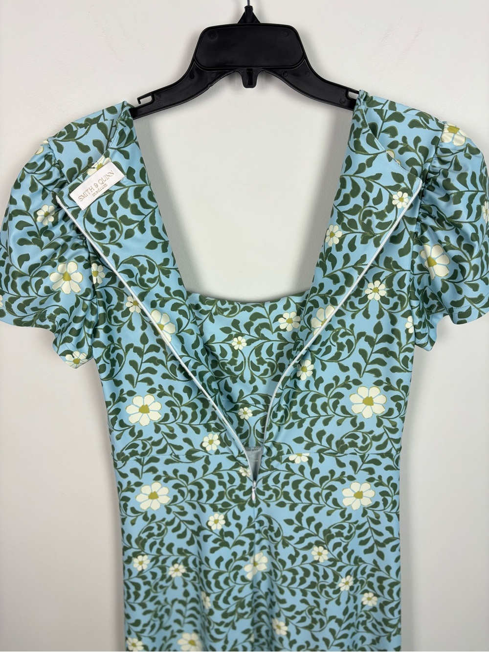 Smith & Quinn Floral Square Neck Midi Dress Size M - Picture 6 of 12